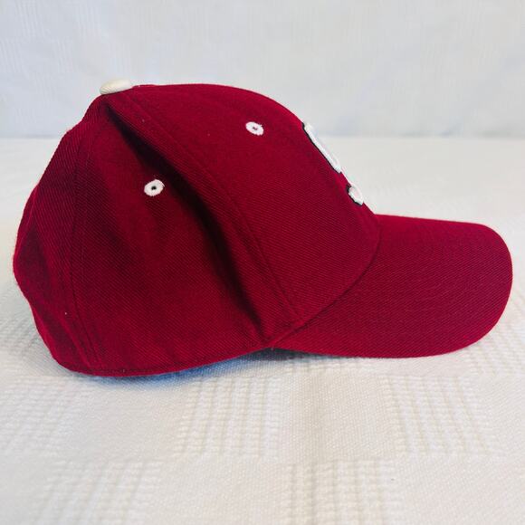 Stanford Cardinal Fitted Hat 7 1/4 Zephyr WoolAcrylic Blend Slight Bleed on Bill - Picture 4 of 9